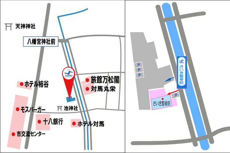 さいき整骨院地図画像